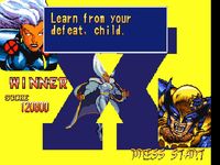 une photo d'Ã©cran de X-Men - Children of the Atom sur Sega Saturn